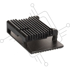 Компьютерный корпус Qumo Aluminum case without fan, Raspberry Pi 4, black(RS006)