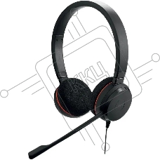 Наушники с микрофоном Jabra Evolve 20 MS Duo черный 1.2м накладные USB оголовье (4999-823-189)