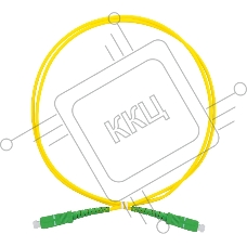Патч-корд оптический одномодовый (SM) 9/125 OS2 разъемы SC/APC-SC/APC 3мм симплекс LSZH 2м желтый REXANT