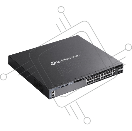 Стекируемый управляемый коммутатор 3 го уровня TP-Link SG6428X Omada с 24 гигабитными портами и 4 портами SFP+