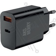 Зарядное устройство Aksberry (6900253220017) T43 20W PD + QC3.0, черный