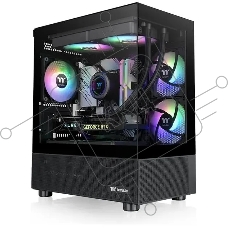 Компьютерный корпус Thermaltake View 170 TG ARGB черный без БП mATX 4x120mm 2x140mm 1x200mm 2xUSB3.0 audio bott PSU