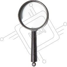 Лупа офисная Silwerhof 671105 d=40мм x5 черный стекло картонная коробка