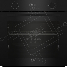Духовой шкаф Beko BCBIE17300KSB (7768288337) 72 л, черный