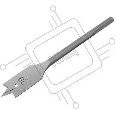 Сверло по дереву Сибртех перовое, 20 мм