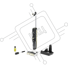 Пылесос вертикальный моющий Karcher FCV 4 белый/черный, питание от аккумулятора, 180 Вт, уборка влажная/сухая, пылесборник 0.45 л