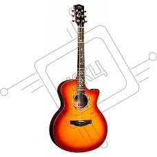 Акустическая гитара Kepma B1-GA-BS цвет Cherry Burst