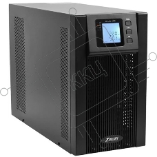 Источник бесперебойного питания Powerman Online 3000 Plus / 3000 ВА / 2700 Вт / 3 x CEE 7 (евророзетка) / без БП