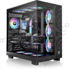 Компьютерный корпус Thermaltake View 380 XL TG ARGB черный без БП E-ATX 2x120mm 2xUSB3.0 audio bott PSU