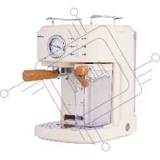 Кофеварка рожковая Maunfeld MF-737BG PRO бежевый, исп. кофе - молотый, 1.5 л, 1250 Вт, 15 бар