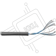 Кабель TWT UTP, патч-кордовый, 1 пара, Кат.5e, PVC, 305 метров, серый