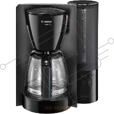 Кофеварка капельная Bosch TKA6A043 черная, исп. кофе - молотый, 1.25 л, 1200 Вт.