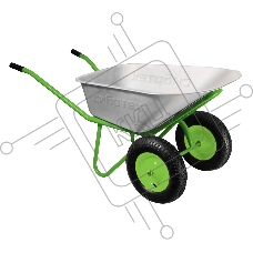 Тачка Сибртех садово-строительная 2-х колесная, грузоподъемность 230 кг, объем 110 л