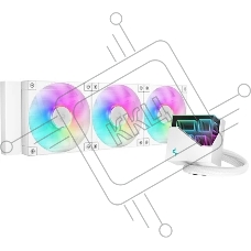 Система жидкостного охлаждения DEEPCOOL LT360 ARGB белый, 120 мм, алюминий/медь, 2400 об/мин, 38.71 дБ, 4 pin, 300 Вт
