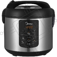 Мультиварка Midea MPC-6035 серебристый, 5 л, 860 Вт, кнопки, 7 программ