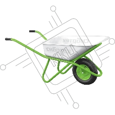 Тачка Сибртех садово-строительная, грузоподъемность 170 кг, объем 110 л