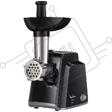 Мясорубка электрическая Moulinex ME105830 черный, 1400 Вт, 1.7 кг/мин, реверс, защита от перегрузки, насадки - 3