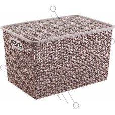 VIOLET Вязь 14л с крышкой розовый нюд 533111