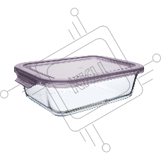 Контейнер для продуктов TALLER TR-38108 стеклянный 22 х 16,4 х 6,6 см 1520 мл