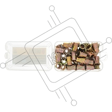 Заклепки резьбовые Denzel стальные, оцинкованные, М8, пластиковый кейс, 40 шт.