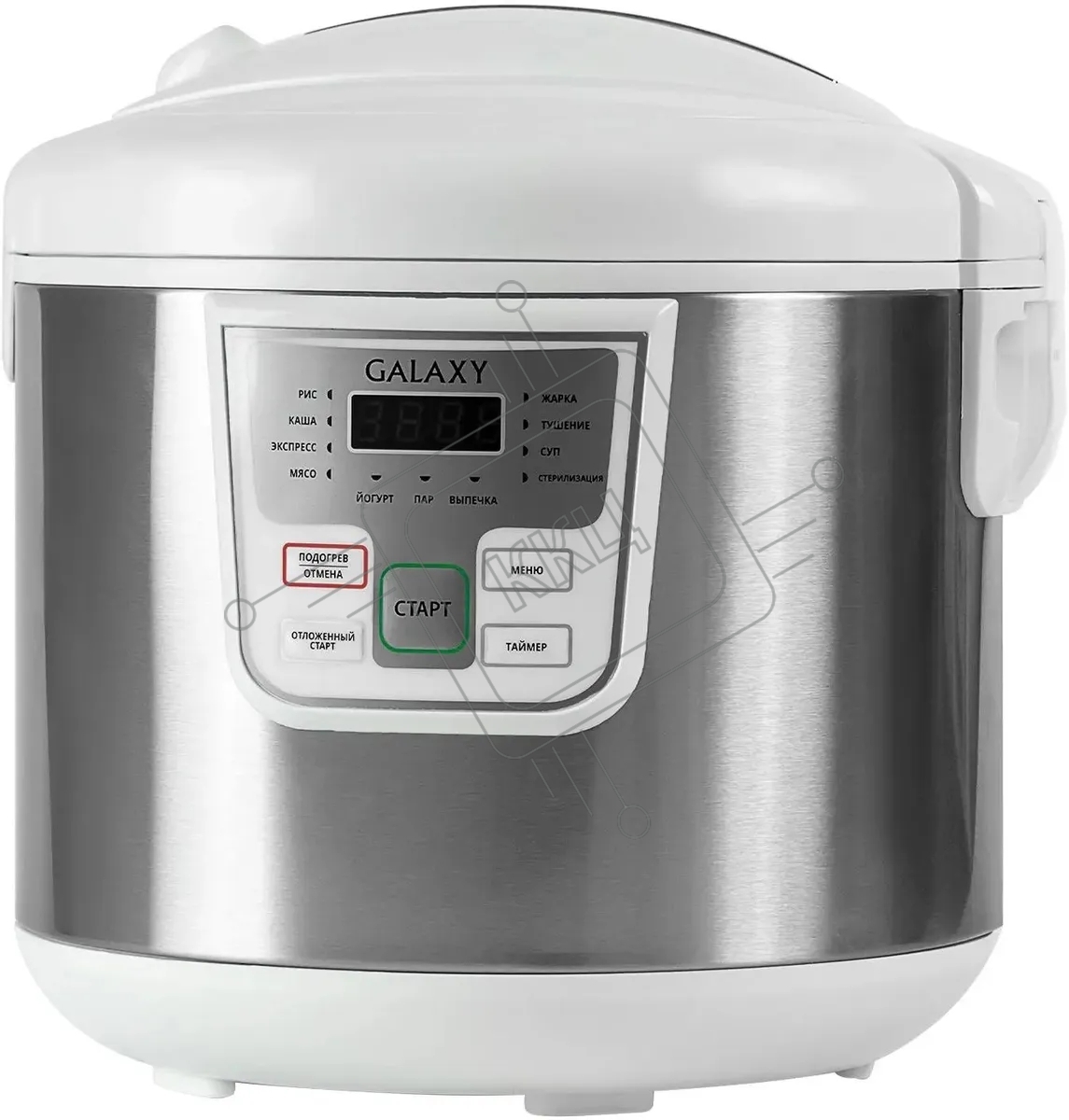 Мультиварка Galaxy GL 2641 белый, объем 5 л, 900 Вт, 11 программ