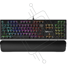 Клавиатура A4Tech Bloody B825R механическая черный USB for gamer LED (подставка для запястий) (B825R (RED SWITCHES))