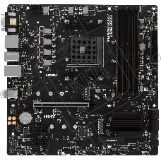 Материнская плата MSI PRO B550M-P, AM4, AMD B550, 4xDDR4, 4xSATA, 2xM.2, 1xPCIe 4.0 x16, DisplayPort, HDMI, VGA, 1x1Gb LAN, 3x3.5 мм, 7.1, microATX