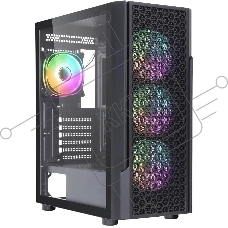 Компьютерный корпус Accord 3312 черный без БП ATX 2xUSB2.0 1xUSB3.0 audio bott PSU