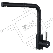 Смеситель для кухни GranFest Quarz GF-Z-5411, Г-образный, черный