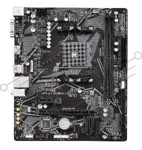 Материнская плата Gigabyte A520M K V2 (V1.1), AM4, AMD A520, 2xDDR4, 4xSATA, 1xM.2, 1xPCIe 3.0 x16, 1xHDMI, 1xVGA, 1x 1Gb LAN, 2xUSB-A 2.0, 4xUSB 3.2 Gen 1, 3x3.5 мм, 7.1, mATX