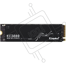 Накопитель SSD Kingston 512Gb M.2 KC3000 <SKC3000S/512G> (PCI-E 4.0 x4, up to 7000/3900Mbs, 3D TLC, NVMe, 400TbW, Phison E18, 22х80mm, LP heatsink)