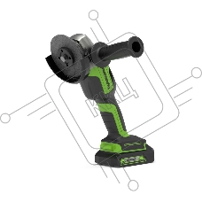 Угловая шлифовальная машина аккумуляторная GreenWorks GD24AG, 24V, бесщеточная без АКБ и ЗУ (3200207)