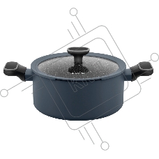 Кастрюля Maunfeld FRIDA MCS47FA02DG из кованого алюминия со стеклянной крышкой, 24 см, 4,7 л.