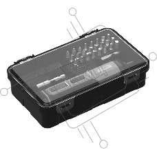 Отвертка аккумуляторная Deli DC160, (4В, 2А*ч, 5Нм, 300об/мин, Type-C, набор бит 4 шт, картон)