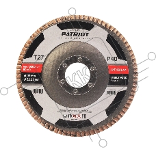 Круг лепестковый торцевой Patriot EXPERT 115мм*22,23мм*P40 цирконий