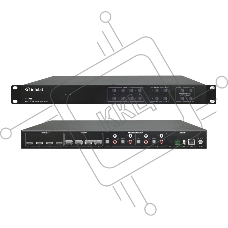 Матричный коммутатор Infobit iMatrix H44AM HDMI 4K60, 4х4, 3840x2160/60 Гц; 4 цифровых аудиовыхода SPDIF, 4 аудиовыхода Toslink с поддержкой Audio Matrix/Downscaling/AOC