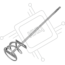 Миксер Сибртех для красок и штукатурных смесей, 80х400 мм, хвостовик SDS plus