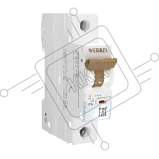 Автоматический выключатель Werkel 1P 16A C 6 кА W901P166
