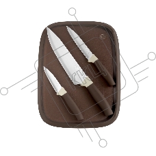 Набор ножей кухонных Rondell Mocco&Latte RD-1944 компл.:4предм. разд.дос. бежевый/коричневый блистер