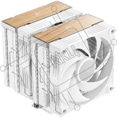 Кулер для процессора DEEPCOOL AK620 G2 WH LGA1851/1700/1200/115X/AM5/AM4 (8шт/кор, TDP 260W, PWM, DUAL Fan 120мм, 6 тепл. трубок, Copper Base, Wood-grain top cover, белый) RET (R-AK620G2-WHNNMN-GJD)