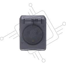 Розетка 1-м ОП AtlasDesign Profi54 16А IP54 250В с заземл. защ. шторки антрацит SchE ATN544045