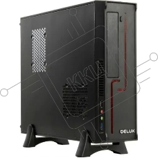 Корпус mATX Delux H308 черный, БП 300W, USB 3.0, audio