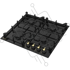 Газовая вар.поверхность Willmark WGH-4601BLR (60см,эл.поджиг,чугун.реш,наб.жиклер,черн.ретро,эмаль)