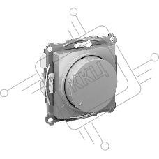 Светорегулятор (диммер) SE AtlasDesign алюминий, повор-нажим, LED, RC, 400 Вт, мех.