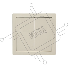 Выключатель 2-кл. ОП LETO крем LEZARD 752-0300-101