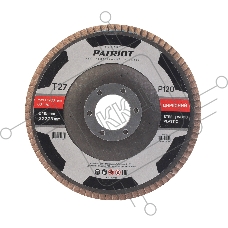 Круг лепестковый торцевой Patriot EXPERT 115мм*22,23мм*P120 цирконий