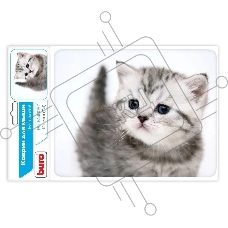 Коврик для мыши Buro BU-M40087 рисунок/котенок