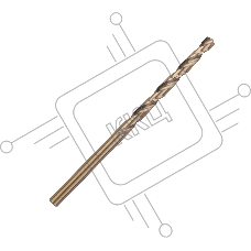 Сверло PATRIOT EXPERT по металлу, Р6М5К5, 3,2 мм, упаковка 10шт