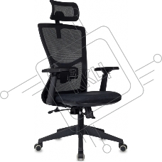 Кресло руководителя Бюрократ MC-811-H черный Elastic-102 крестов. пластик