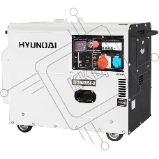 Электрогенератор дизельный Hyundai DHY 8000SE-3, 6.5 кВт, 72.6 дБ, 156 кг